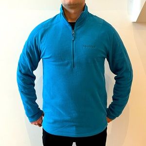 Men’s Marmot fleece half zip sweater in size M